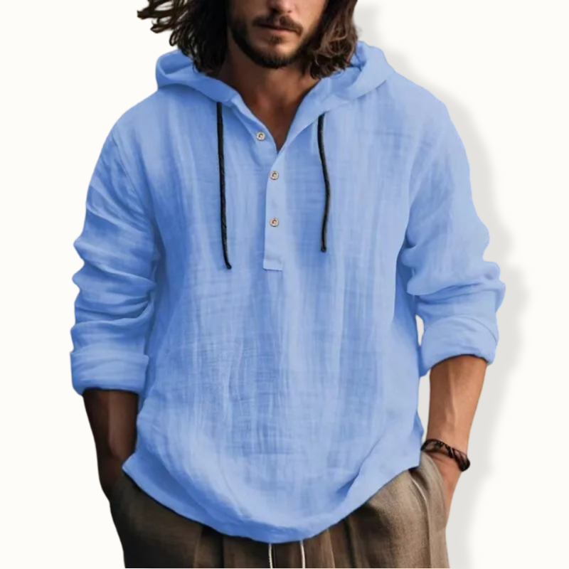 Aquilonia Pullover Linen Hoodie