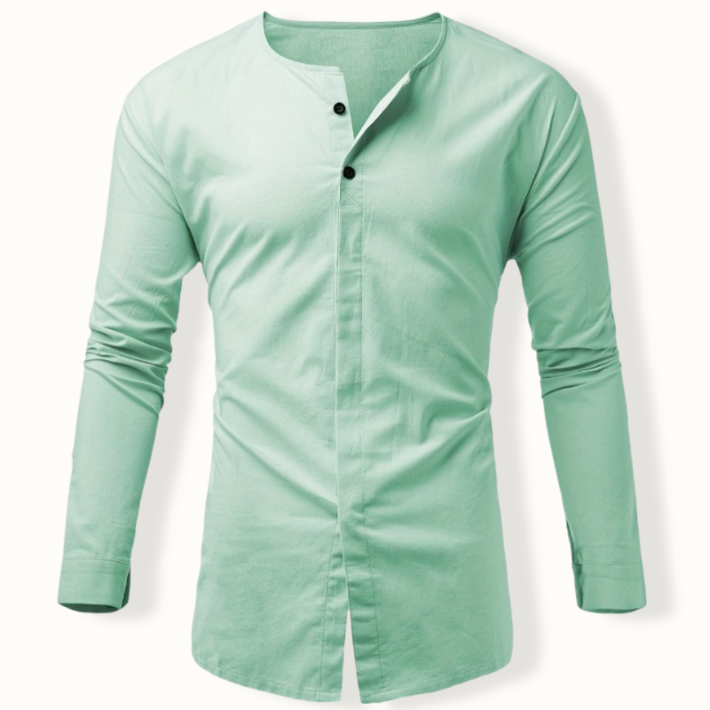 Suva Two Button Crew Neck Shirt