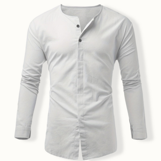 Suva Two Button Crew Neck Shirt