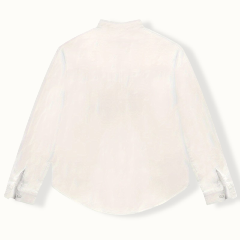 Tunis Button Up Stand Collar Long Sleeve