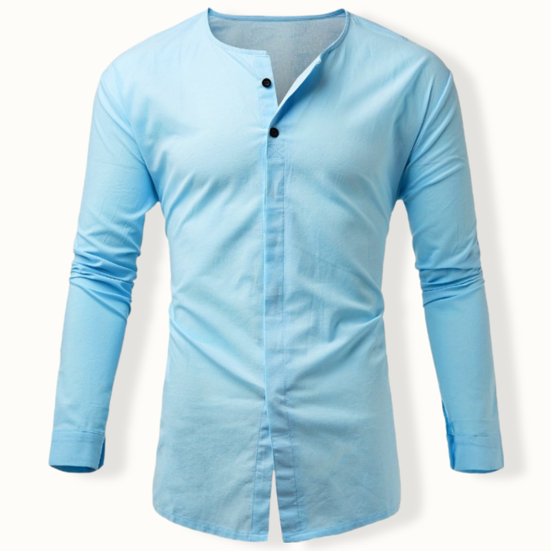 Suva Two Button Crew Neck Shirt