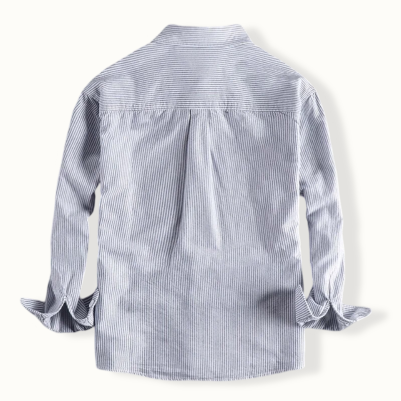 Honiara Striped Single Pocket Button Up