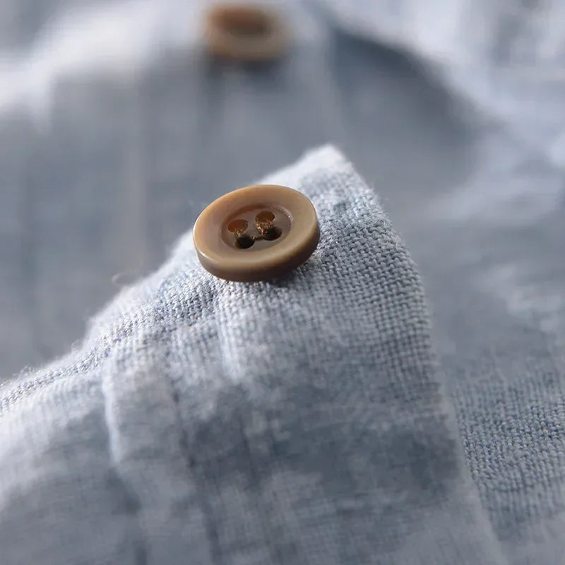 Dakar Casual Short Sleeve Linen Button Up