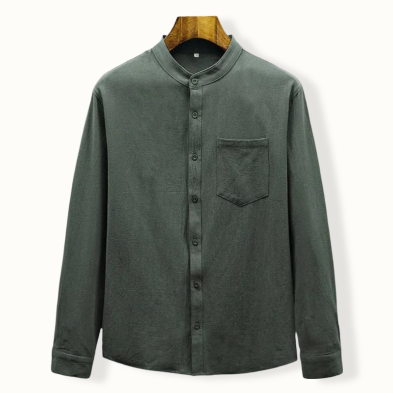 Vienna Linen Crepe Button Up