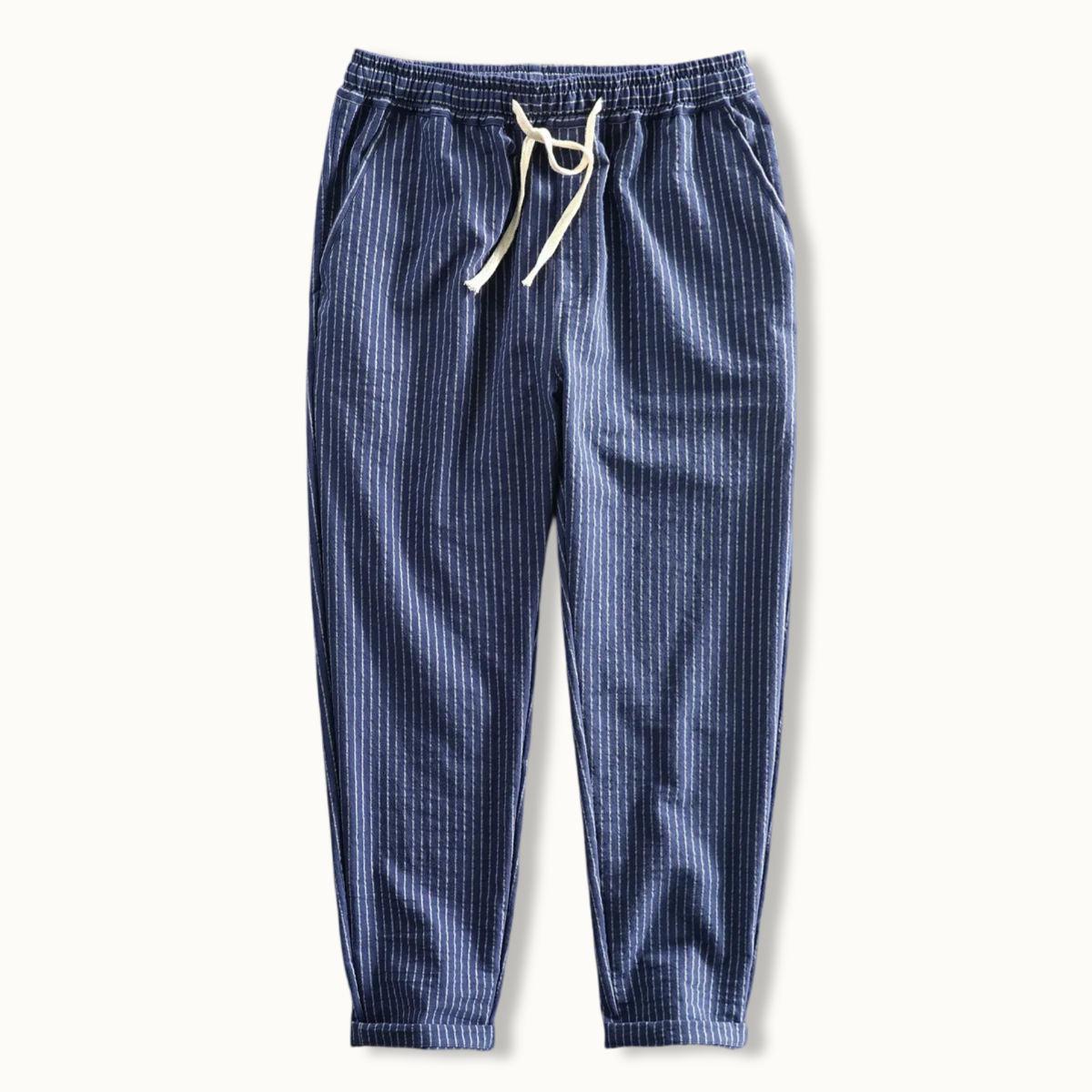 Coastal Stripe Linen Pants