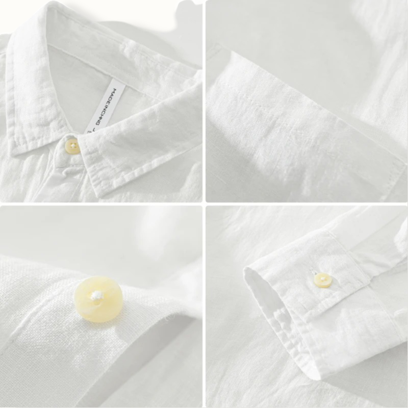 Belgrade Loose Long Sleeve Linen Shirt