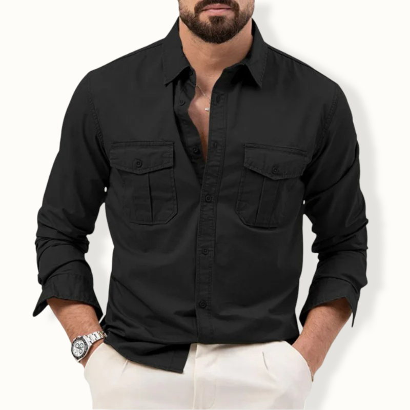 Lesotho Multi Pocket Button Lapel Polo
