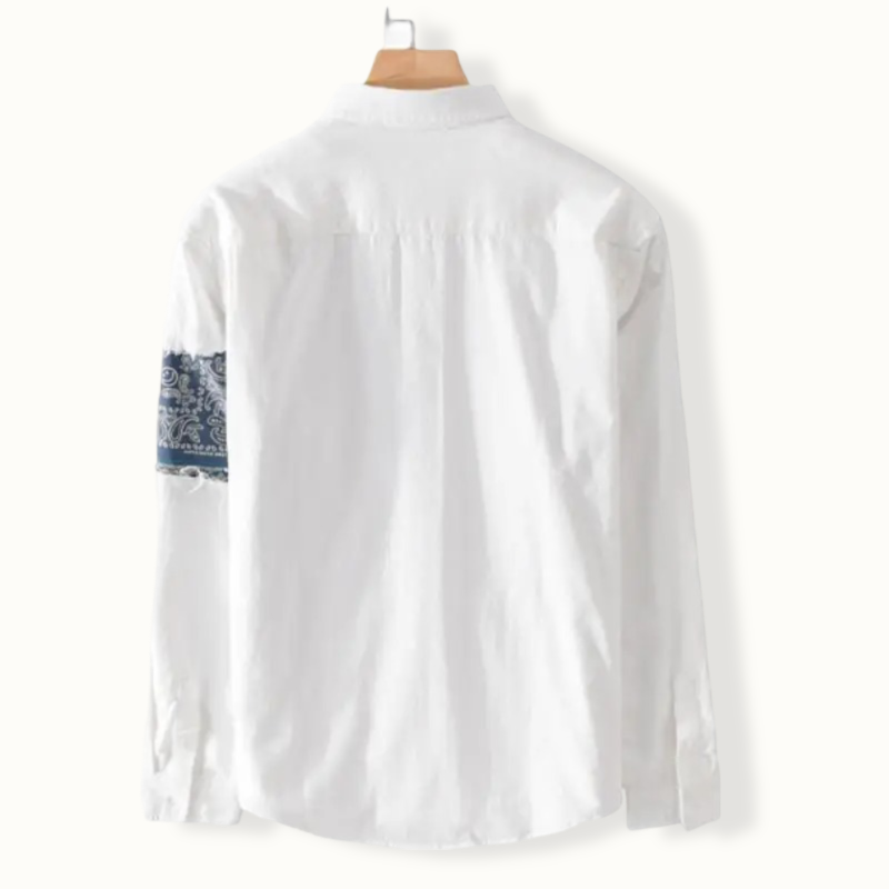 Andorra Patchwork Print Button Up