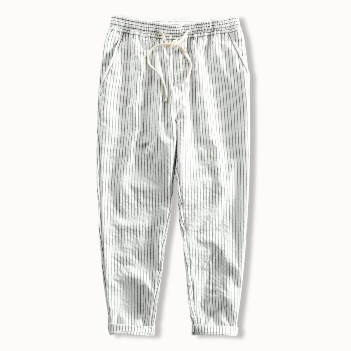 Coastal Stripe Linen Pants
