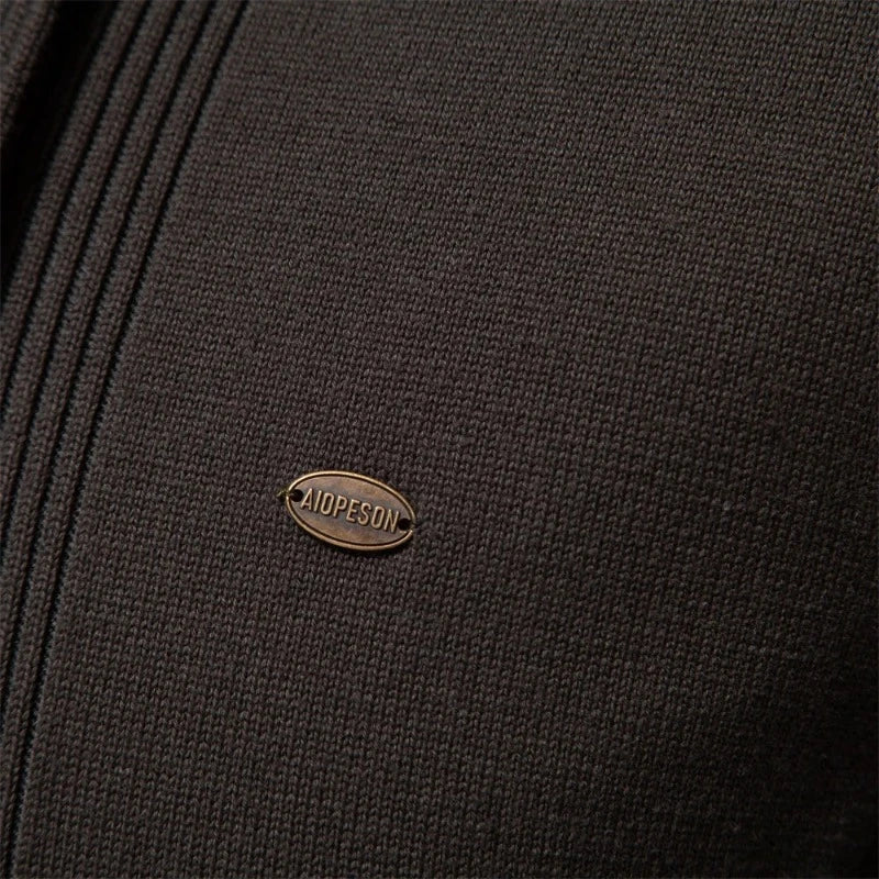 Maubara Turn Down Collar Knitted Cardigan