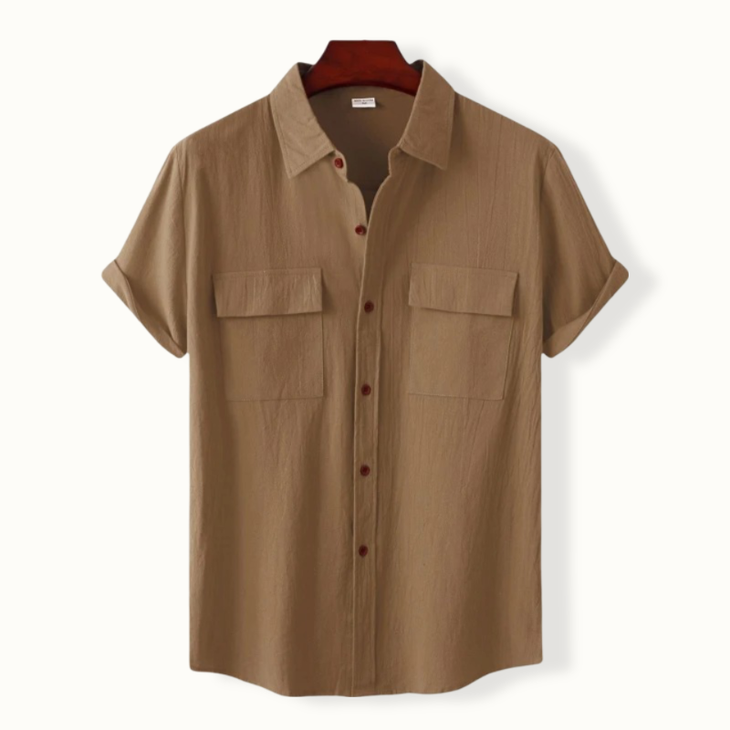 Celestus Button Up Polo with 2 Pockets