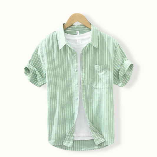 Tallinn Striped Turn Down Button Up