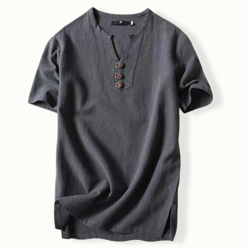 Sunderland Linen V Neck Shirt