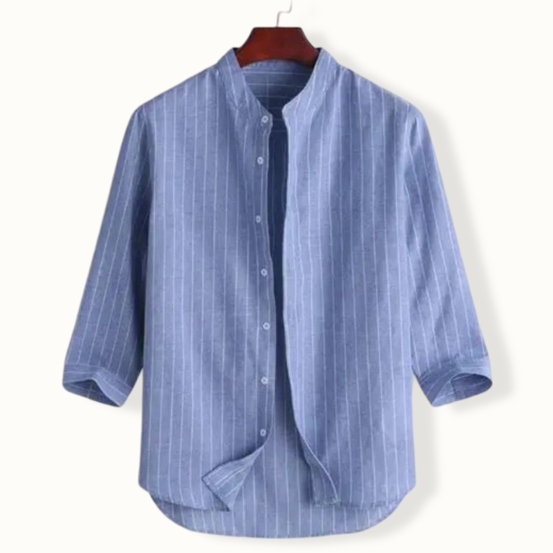 Asaph Stand Collar Button Up