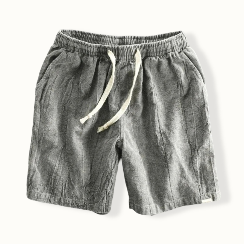 Saue Vintage Elastic Waist Shorts