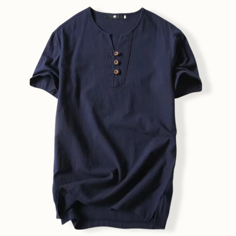 Sunderland Linen V Neck Shirt