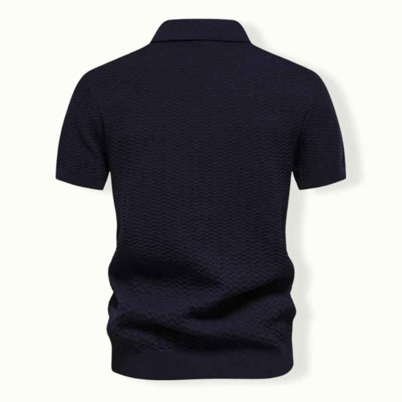 Venilale Ribbed Knit Polo