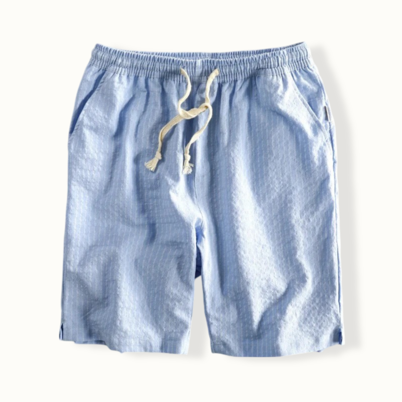 Abuja Striped Linen Shorts