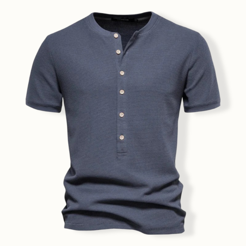 Beacu Waffle Henley Shirt