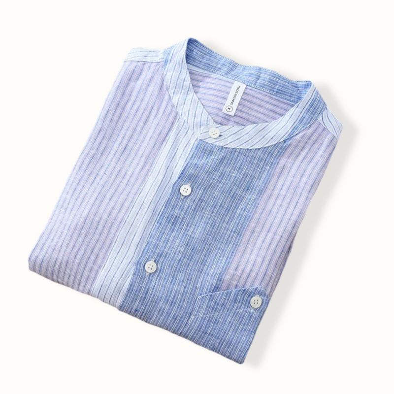 Traun Stripe Linen Button Up