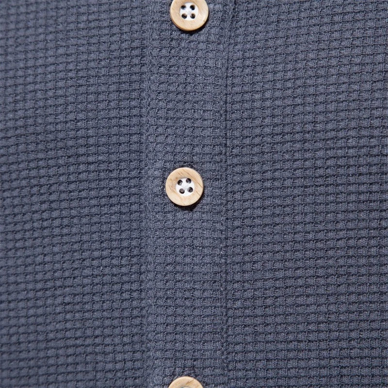 Beacu Waffle Henley Shirt