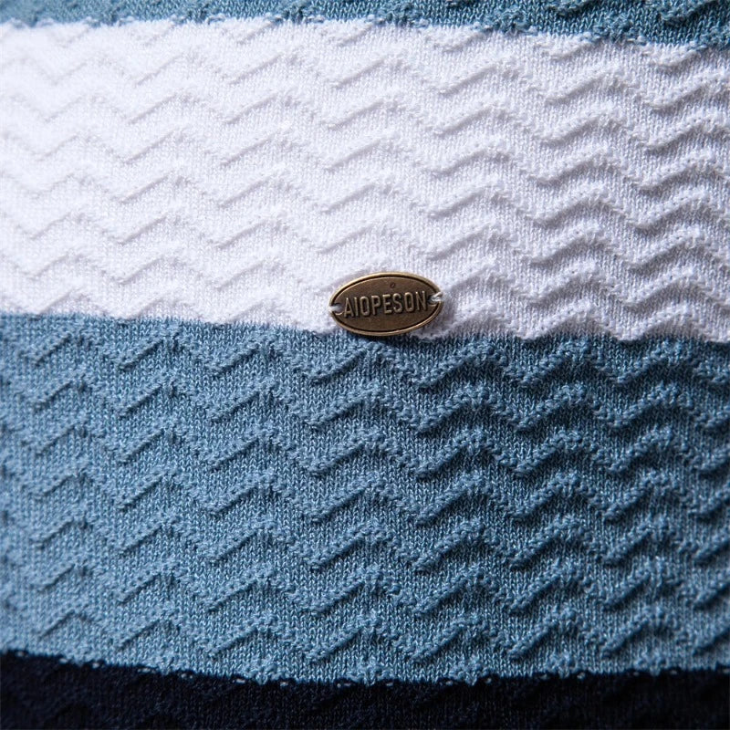 Venilale Ribbed Knit Polo