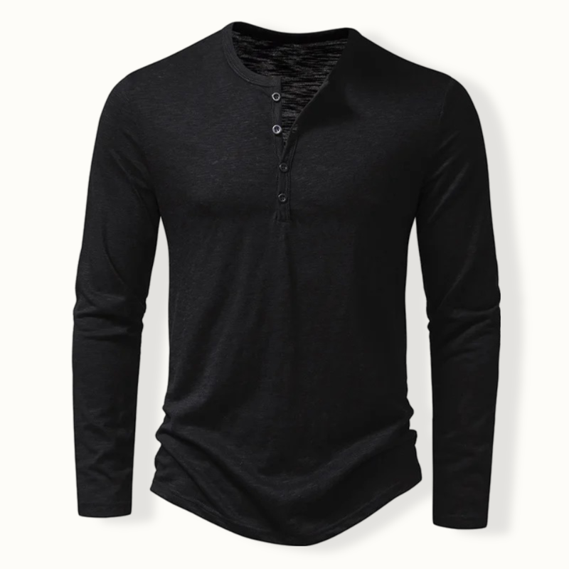 Dakar Henley Collar Long Sleeved T-shirt