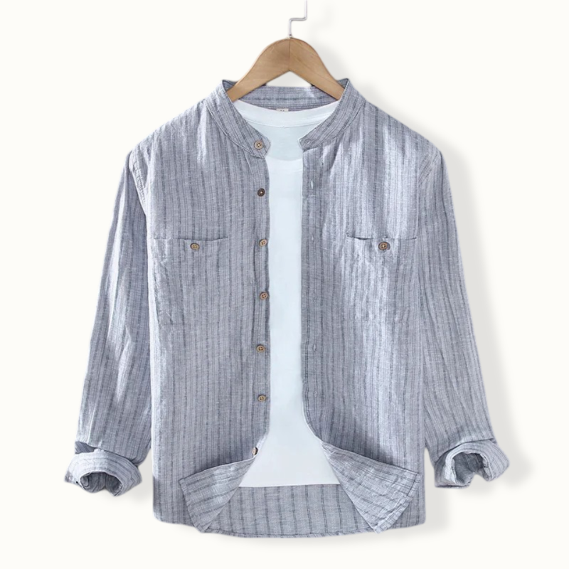 Pretoria Double Pocket Stand Collar Button Up