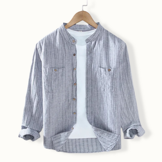 Pretoria Double Pocket Stand Collar Button Up