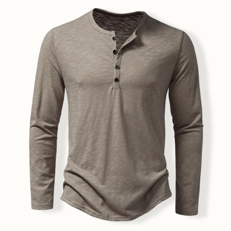 Dakar Henley Collar Long Sleeved T-shirt
