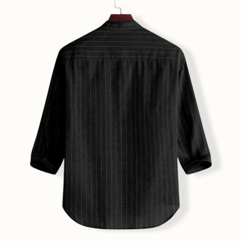 Asaph Stand Collar Button Up