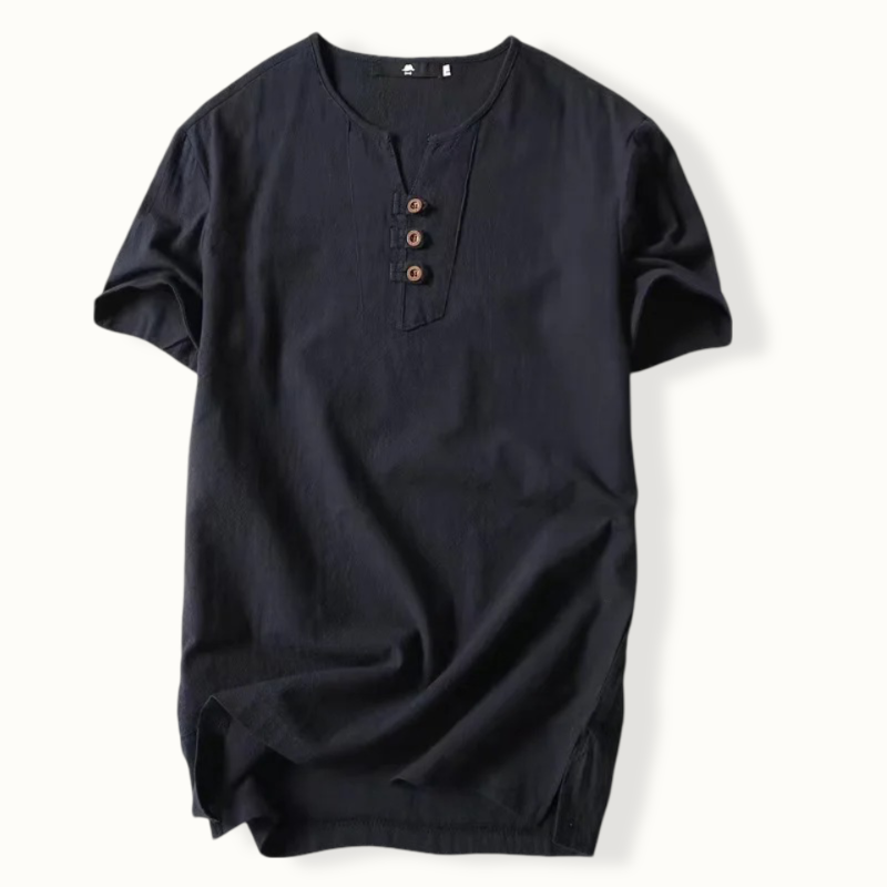 Sunderland Linen V Neck Shirt