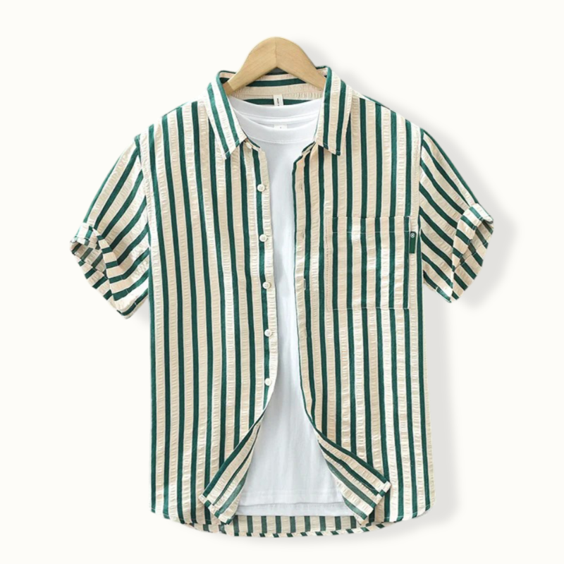 Mustla Striped Button Up