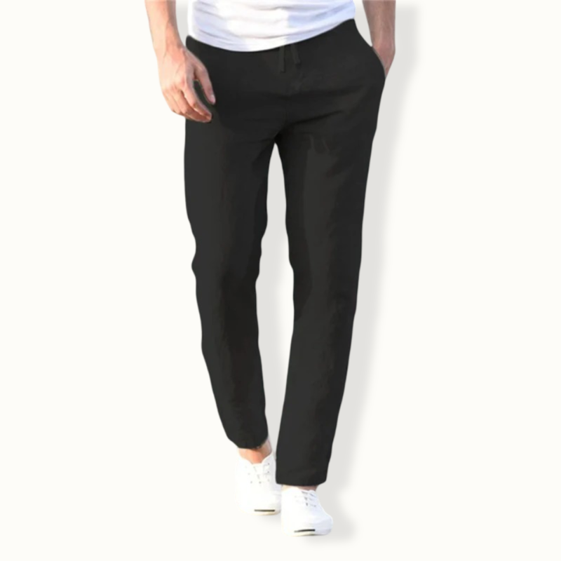 Lurnfeld	Solid Color Linen Pants
