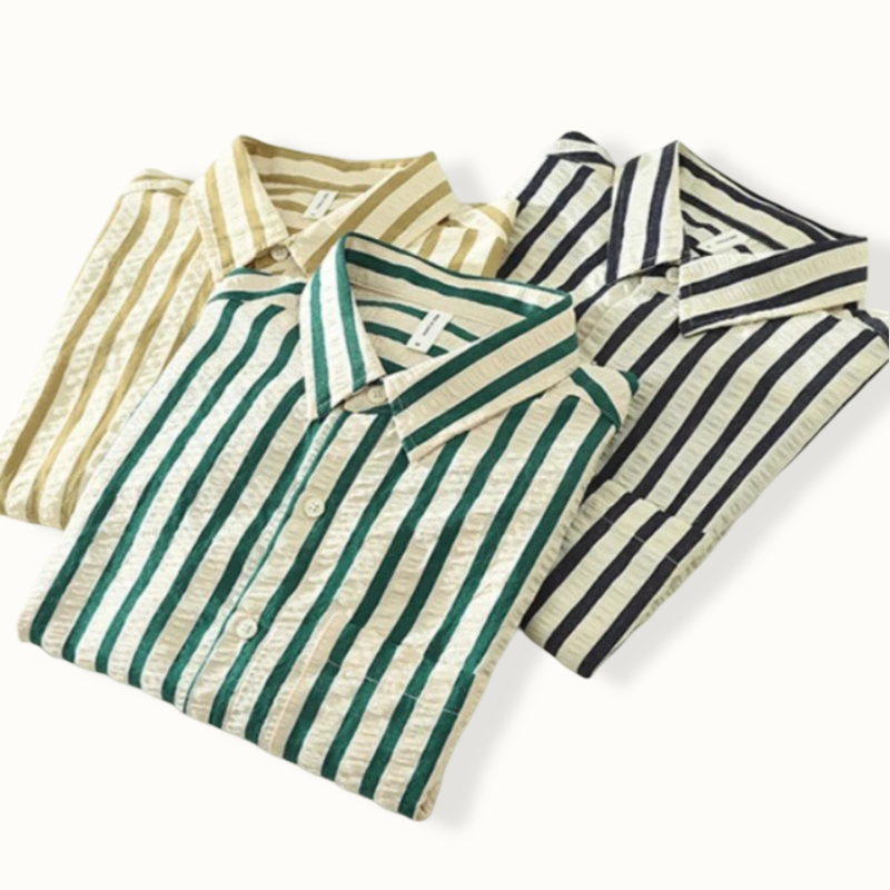 Mustla Striped Button Up