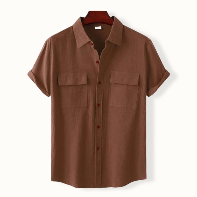 Celestus Button Up Polo with 2 Pockets