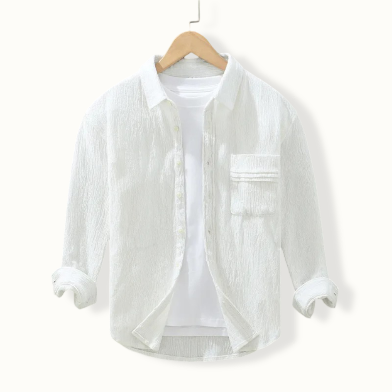 Juba Single Pocket Linen Button Up
