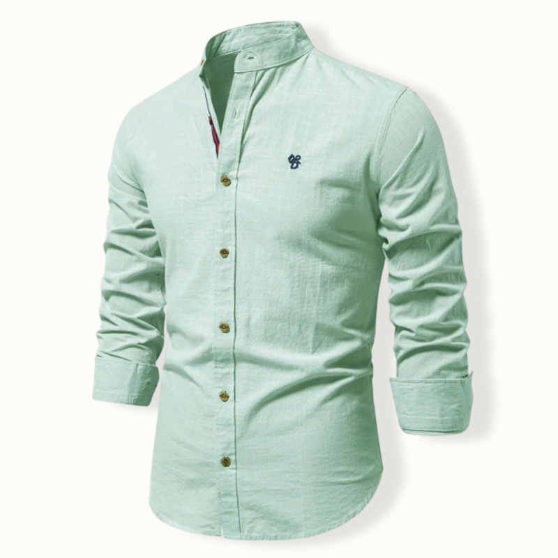 Fuiloro Band Collar Button Up