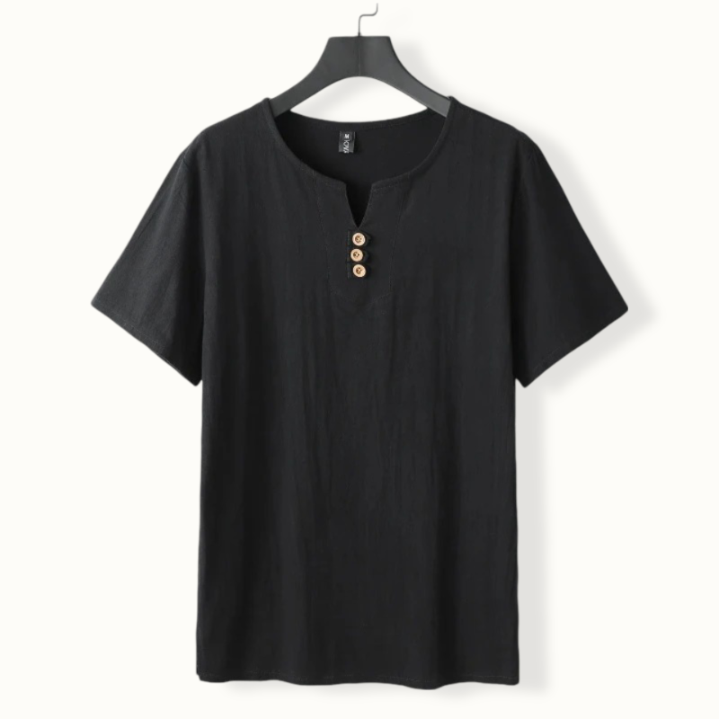 Warsaw Oversized Linen Button T-Shirt