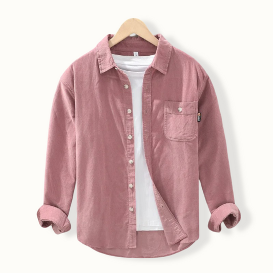Forchtenstein Corduroy Single Pocket Button Up