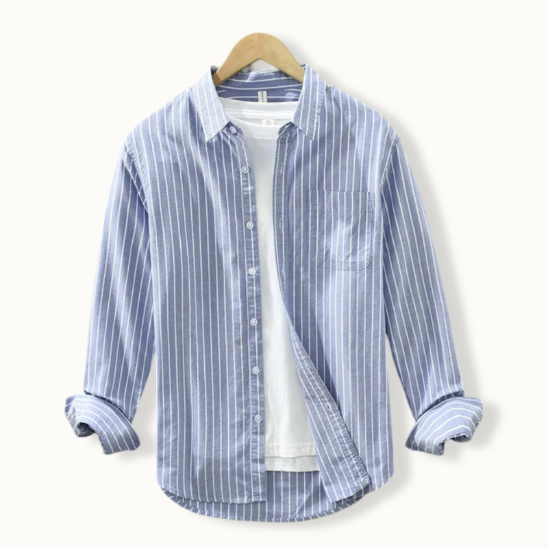 Capri Casual Striped Button Up