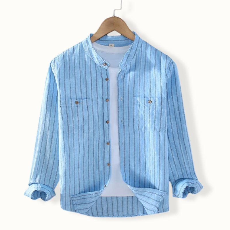 Pretoria Double Pocket Stand Collar Button Up