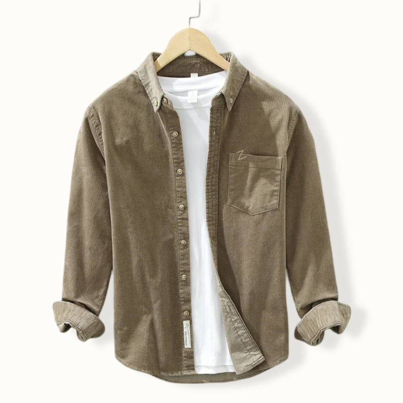 Damascus Long Sleeve Corduroy Button Up