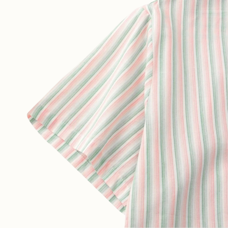 Honiara Round Collar Buttoned Shirt