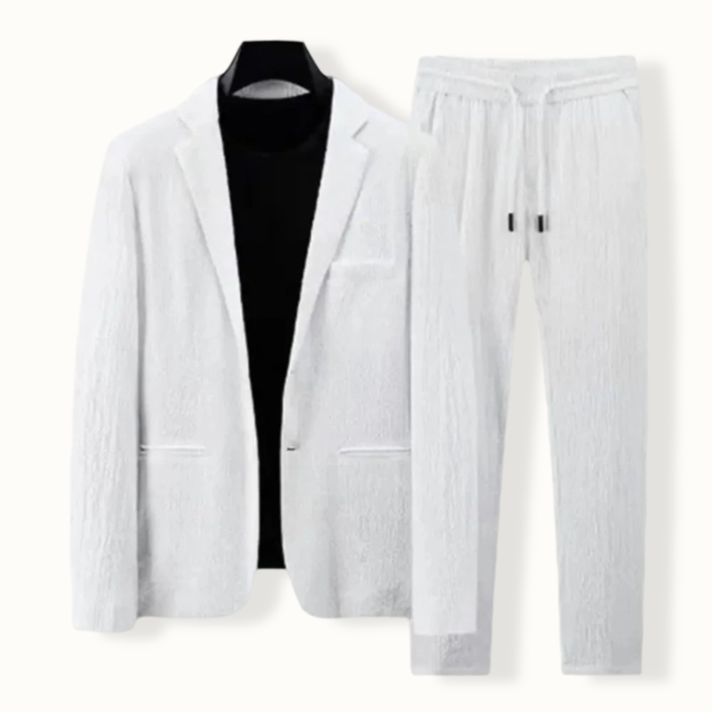 Harare Pleated Blazer and Drawstring Pants
