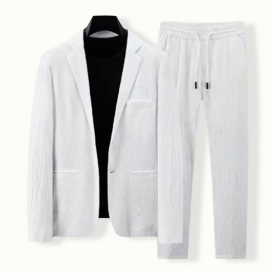 Harare Pleated Blazer and Drawstring Pants