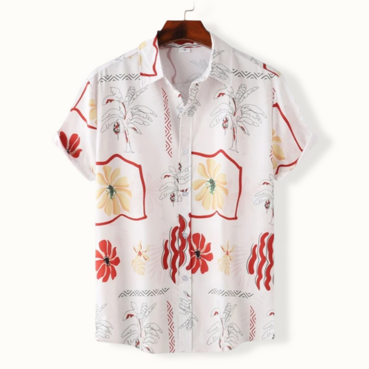 Ripon Floral Linen Button Up