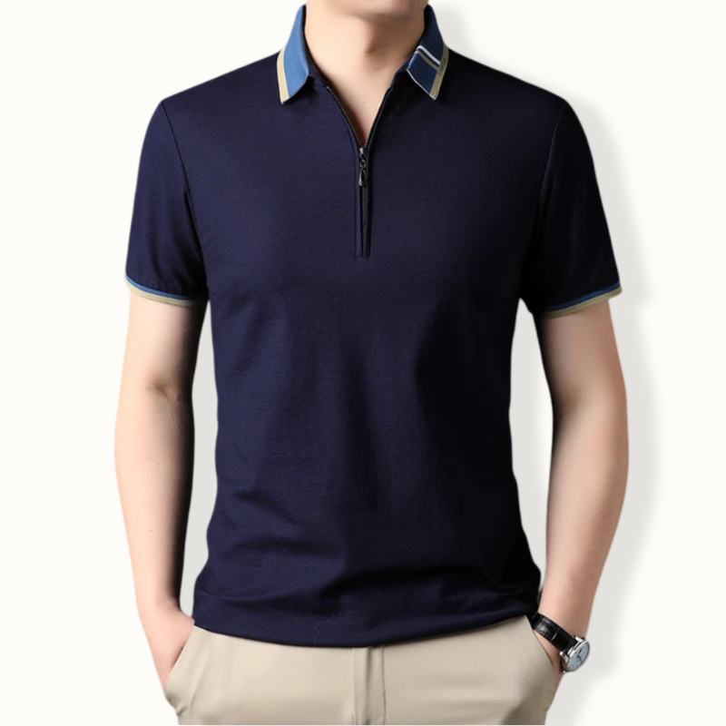 Tunis Slim Fit Zipped Polo