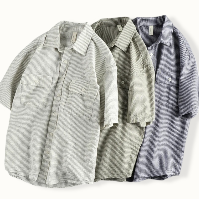 Dodoma Vintage Short Sleeved Button Up