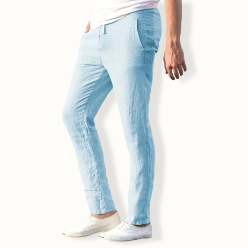 Lurnfeld	Solid Color Linen Pants